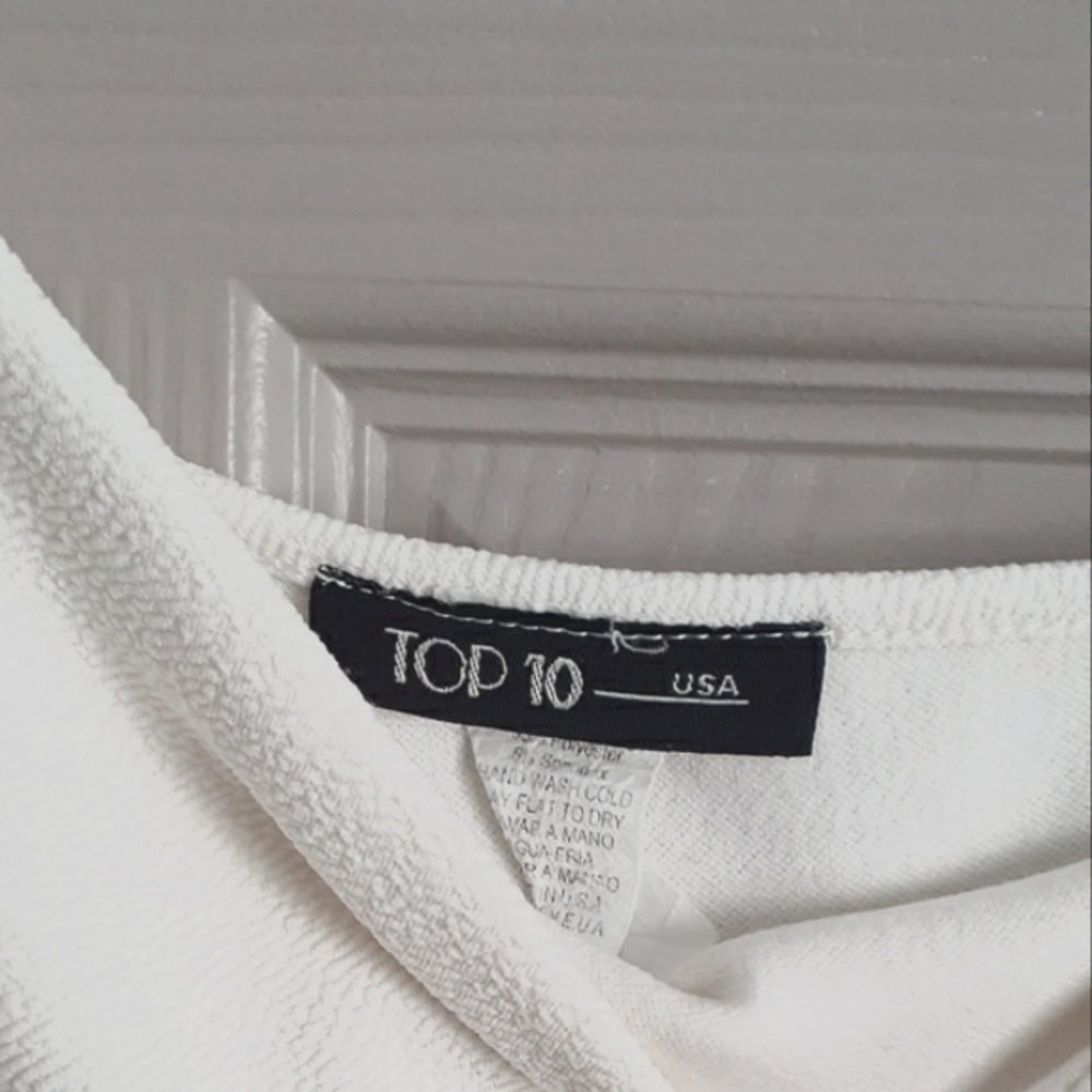 Ivory one shoulder dress - Picture 3 of 7